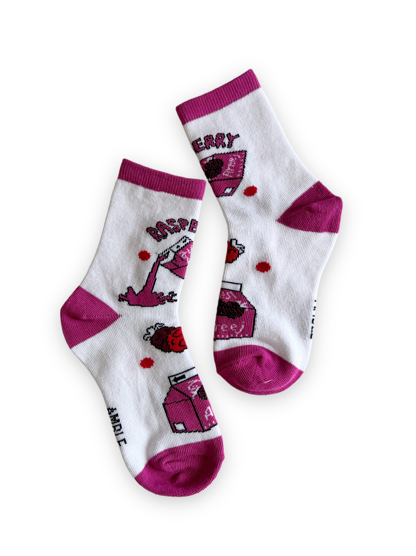 Raspberry Kids Socks 