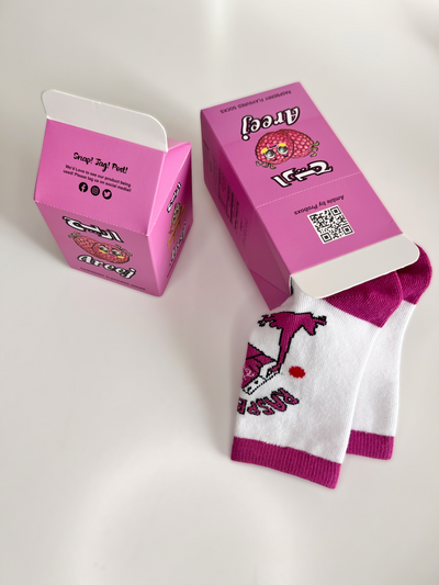 Raspberry Kids Socks 