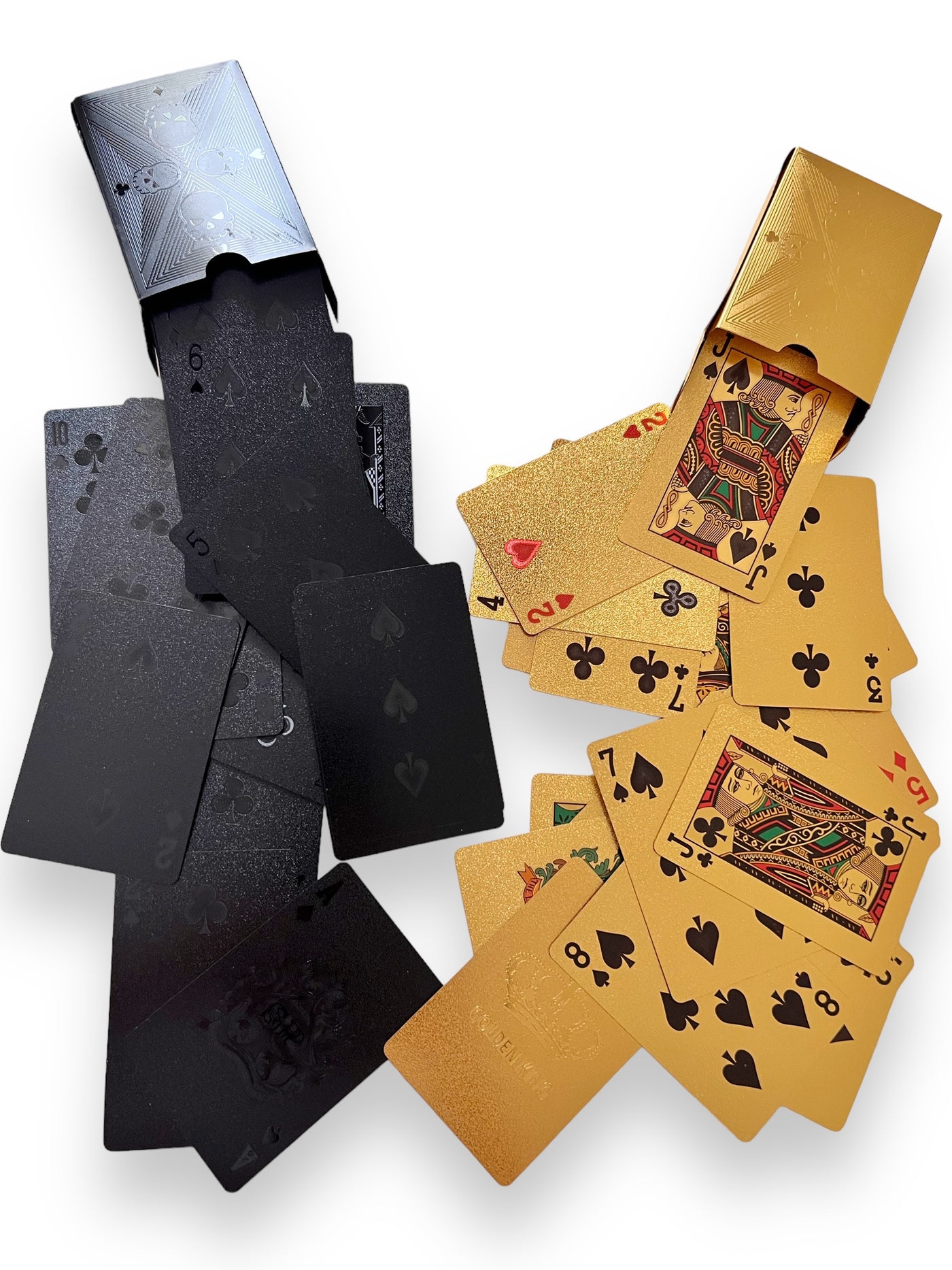 Waterproof playing cards set (Gold + Black) - PROBOXS
