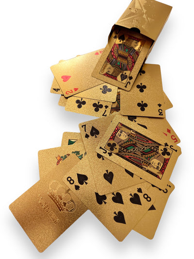 Waterproof playing cards set (Gold + Black) - PROBOXS