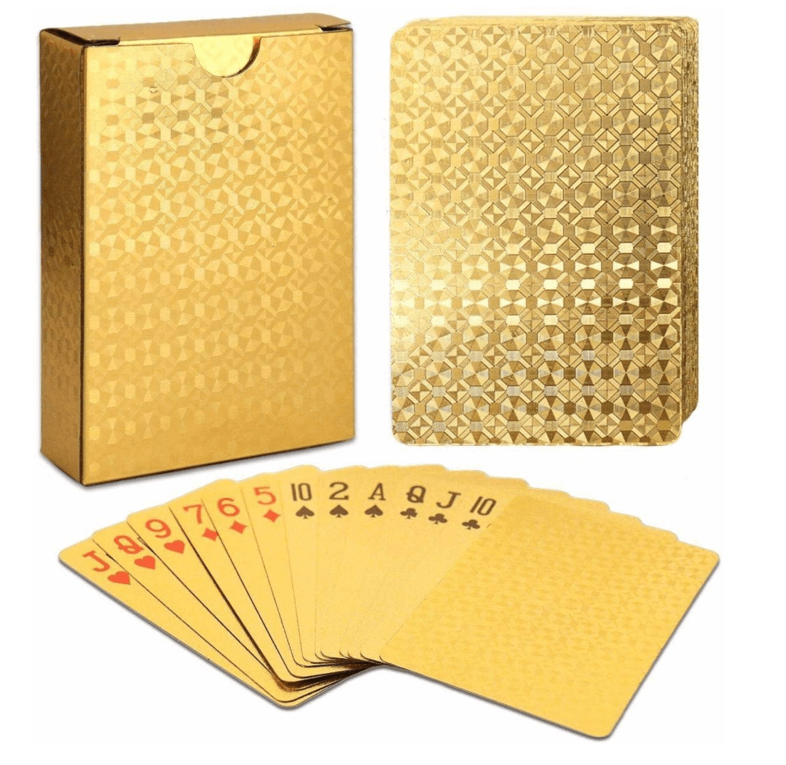 Waterproof playing cards set (Gold + Black) - proboxs