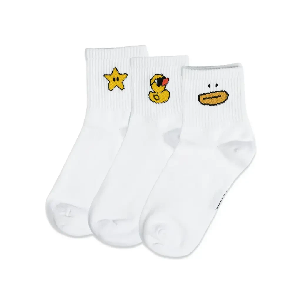 [P28] 3Pcs White Embroidery Icon Set 1