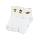 3Pcs White Embroidery Icon Set 1