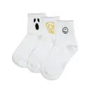 3Pcs White embroidery icon set 2